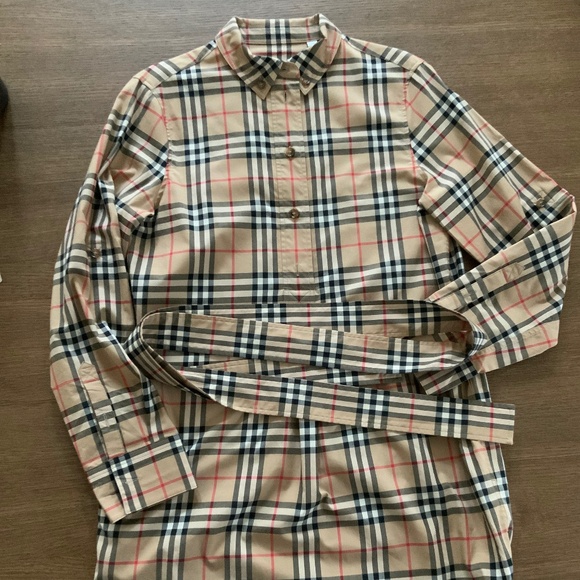 BURBERRY Giovanna Vintage Check Belted Shirtdress | UK 8 / US 6 - Picture 5 of 8